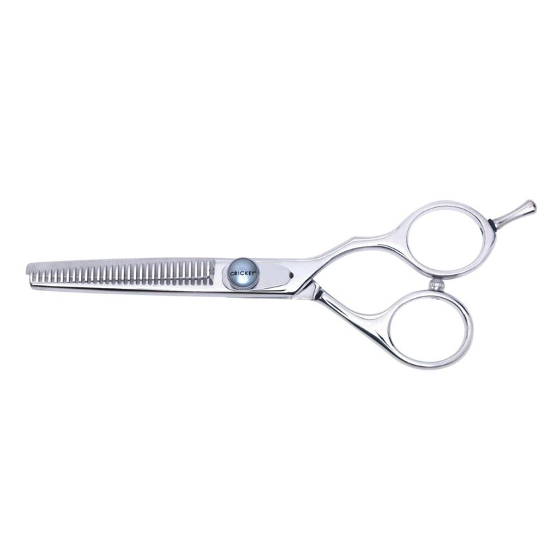 Cricket S2 T30 Thinning Shears Professional Stylist Barber Hair Cutting Scissors Removes Bulk Convex Edge Hand Polished Swedish Steel